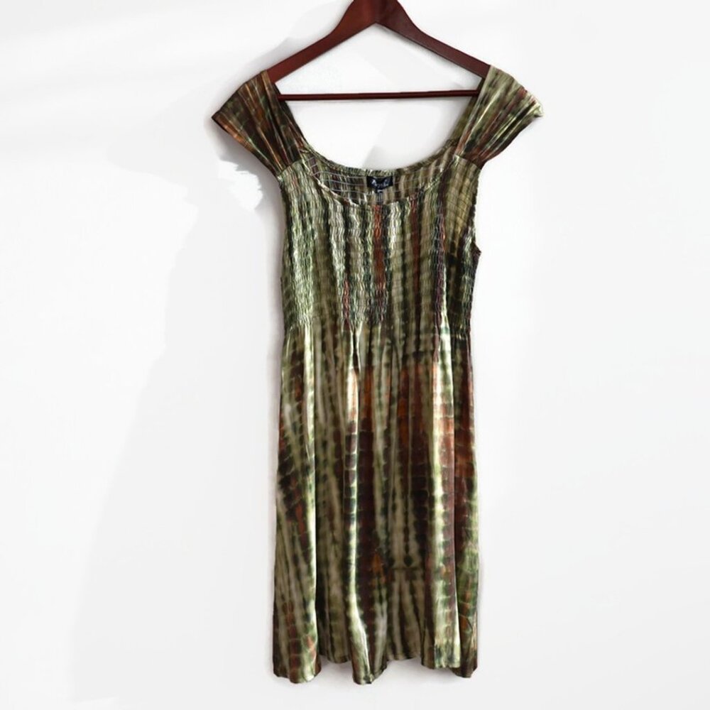 Tie Dyed Sleeveless Midi Dress - Size Medium - NWT - Papa Vancouver